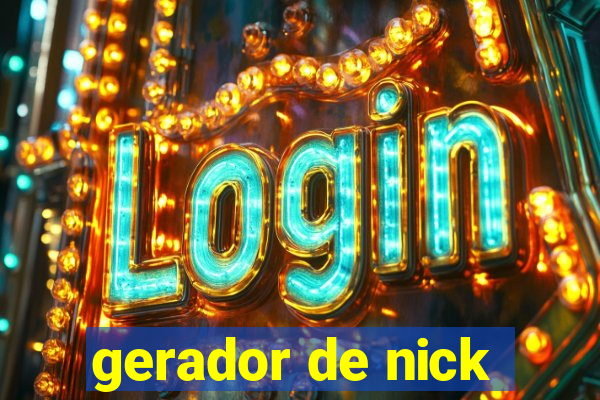 gerador de nick
